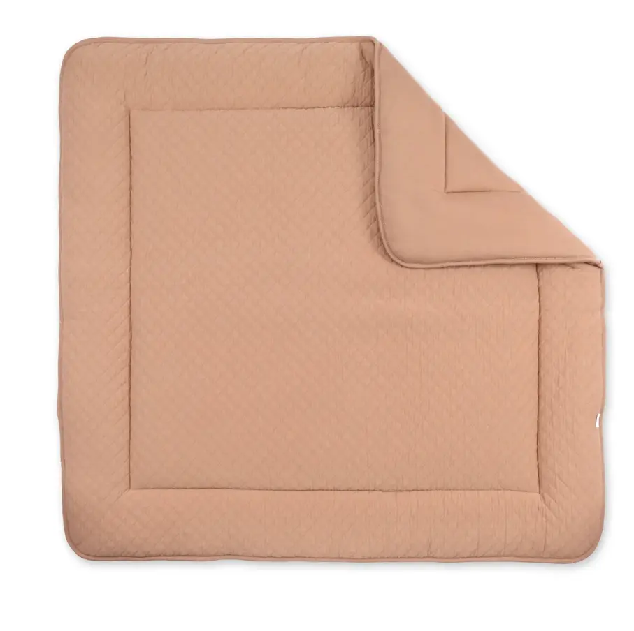 Bemini - Tapis de parc 100x100cm Pady quilted jersey - Beige