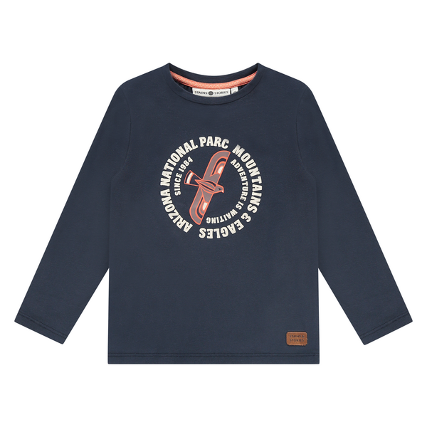 STAINS & STORIES (BY BABYFACE) - T-shirt à longues manches - Navy