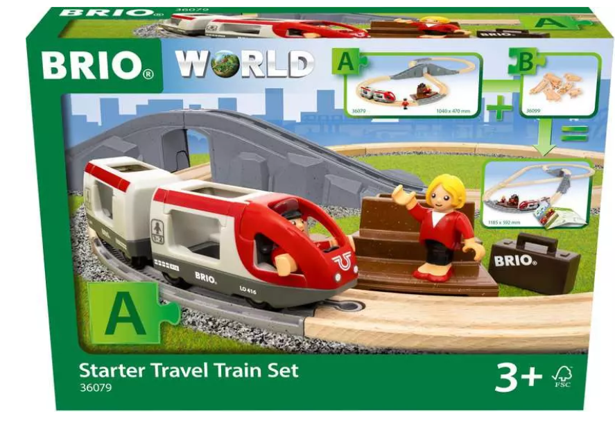 Brio World - Circuit en 8 Voyageurs - Pack A - 3 ans +
