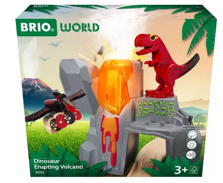 Brio - Volcan Dinosaure en éruption - 3 ans +