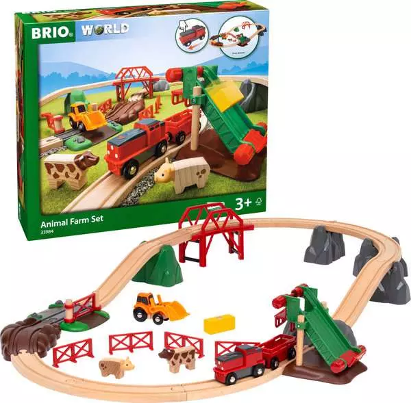 Brio - Circuit de la ferme et Locomotive à pile - 3 ans +