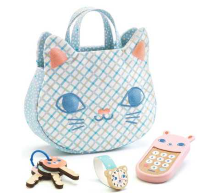Djeco - Sac à main bébé - Petit chat