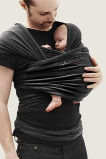 Love Radius - Echarpe de portage L'originale - Noir poche Noir