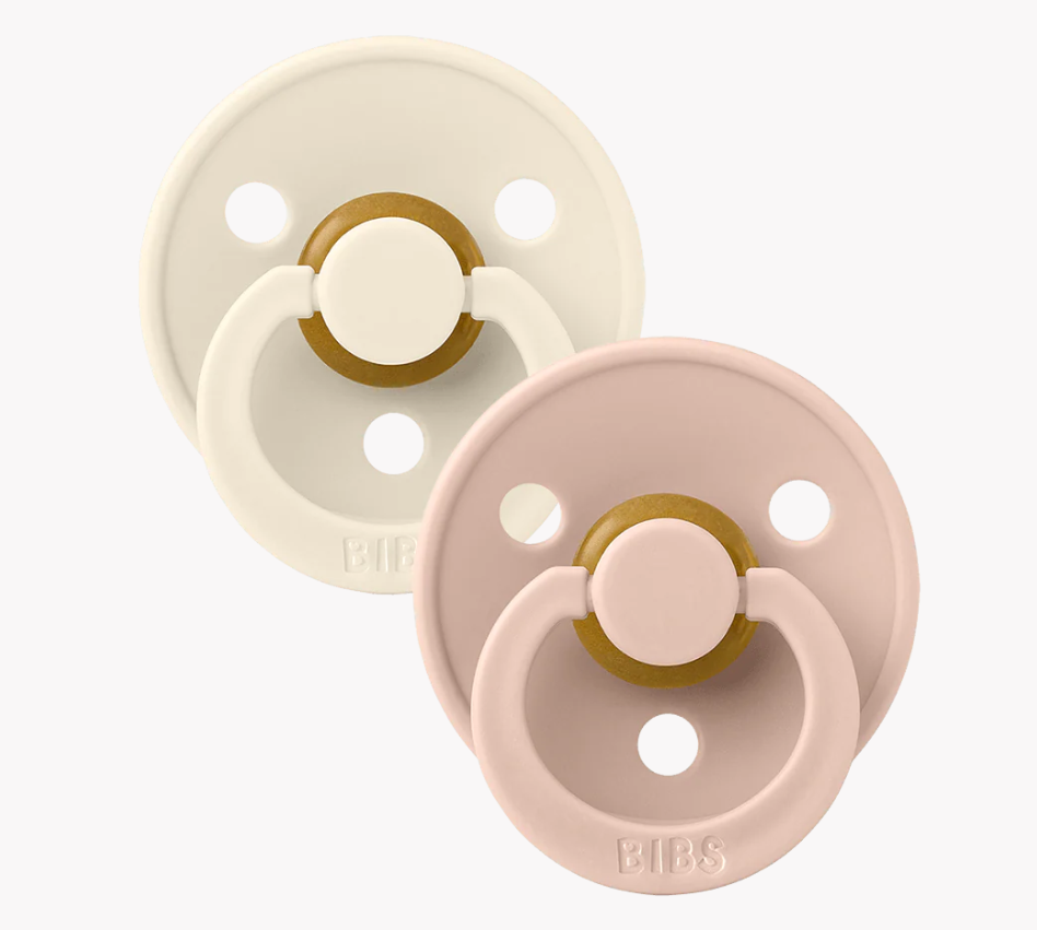 Bibs - Lot de 2 tétines - Ivory/Blush - Taille 1