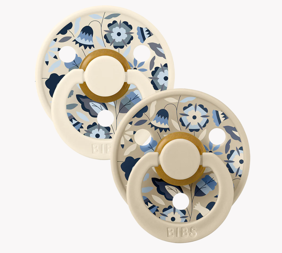 Bibs x Liberty - Lot de 2 tétines Garden Bobo - Ivory Mix - Taille 2