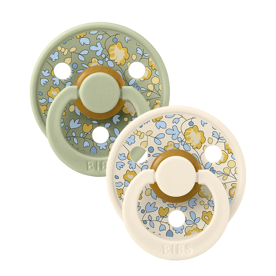 Bibs x Liberty - Lot de 2 tétines Eloise - Sage Mix - Taille 2