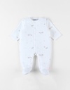 Noukie's - Pyjama éléphant Bali et Moka en velours - Blanc