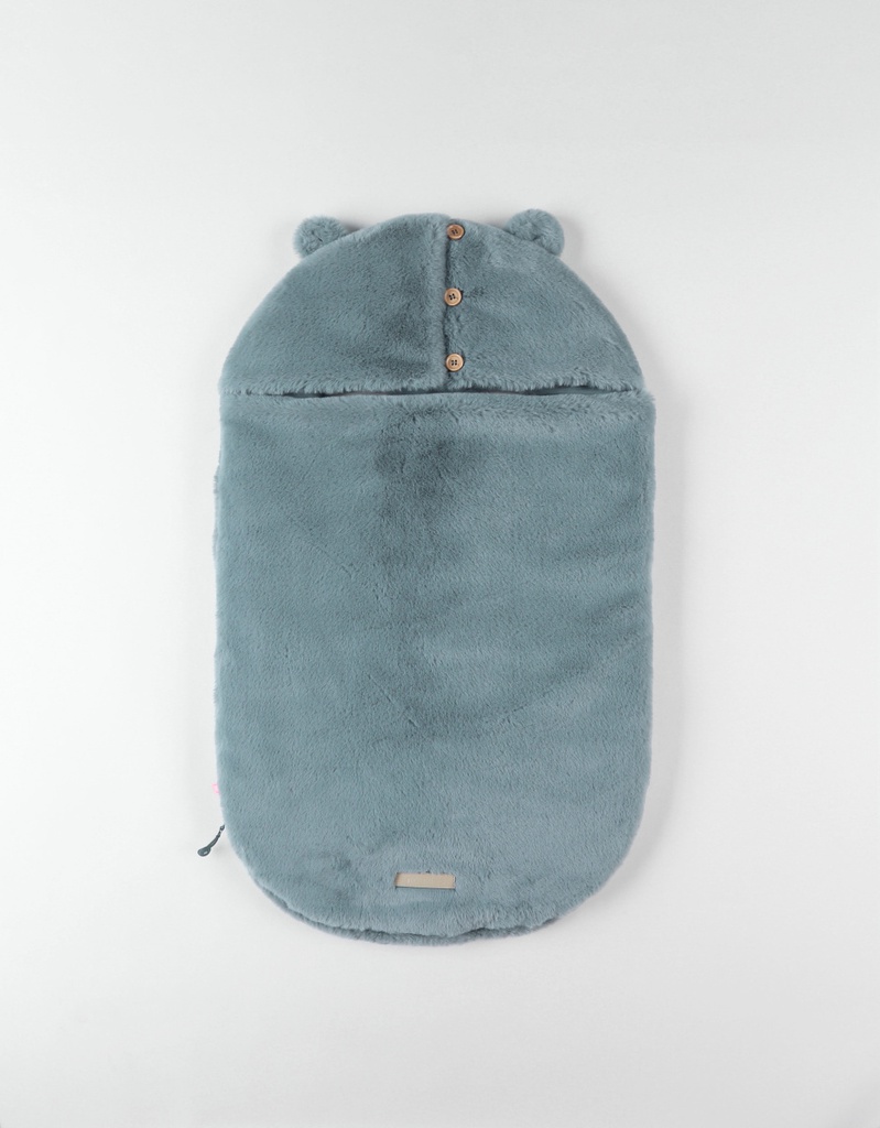 Noukie's - Nid d'ange Jersey et fausse fourrure - Bleu