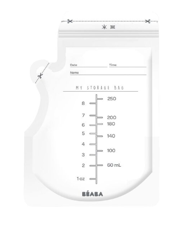 Béaba - Sachets de conservation lait maternel - 250 ml x 50