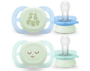 Avent - Tétines Ultra Start Nuit - 0-2M - Vert/Bleu