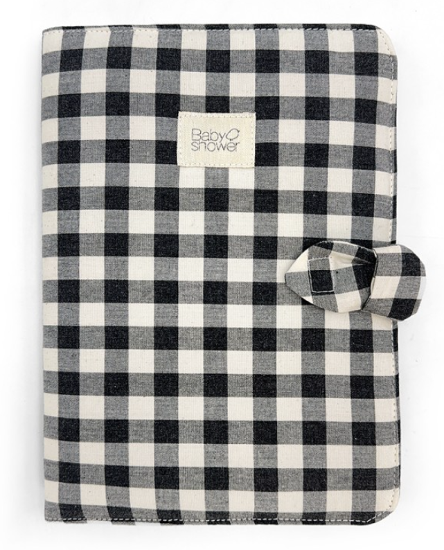 Babyshower - Protège carnet santé Knot - Vichy Damier