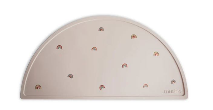 Mushie - Set de table silicone - Rainbows