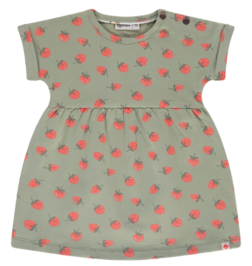 Babyface - Robe motif fraises fille - Pistachio