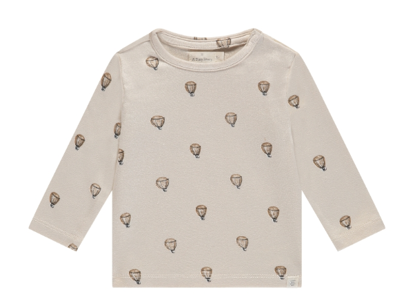 A Tiny Story - T-shirt longues manches motifs montgolfières - Pearl