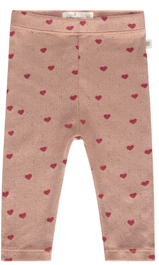 A Tiny Story - Legging bébé motifs coeurs - Corail