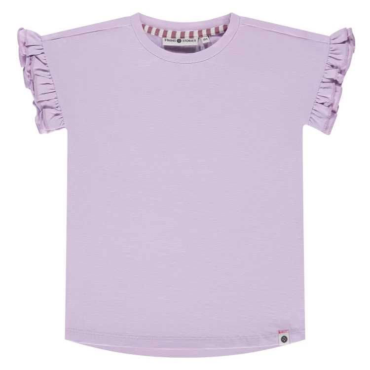 Stains &amp; Stories - T-shirt à courtes manches fille - Lilas
