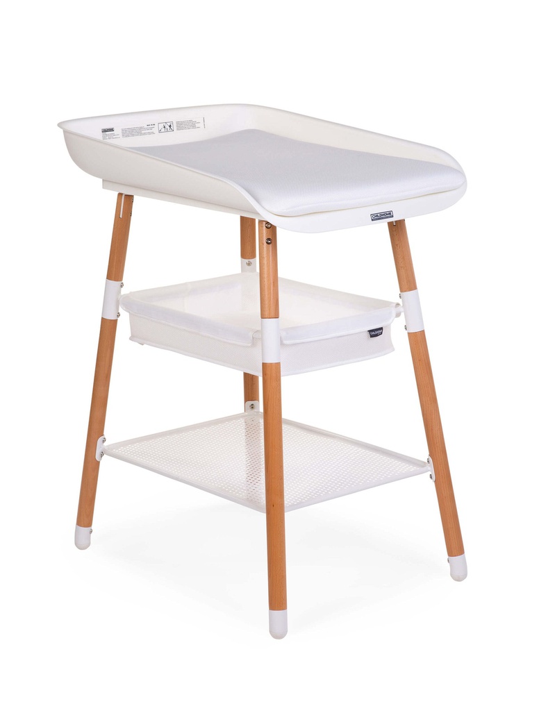 Ensemble Table à Langer Evolux + 2 housses + 3 paniers de rangements Moutarde