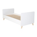 Quax - Loft Lit Évolutif - 120 x 60 &amp; 200 x 90 cm - Blanc