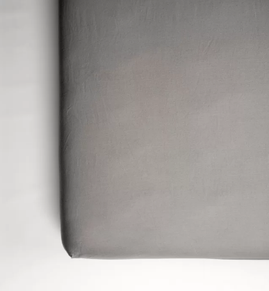 Kadolis - Drap housse coton bio - Gris tourterelle - 90x200 cm