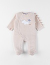 Noukie's - Pyjama dino en velours brodé