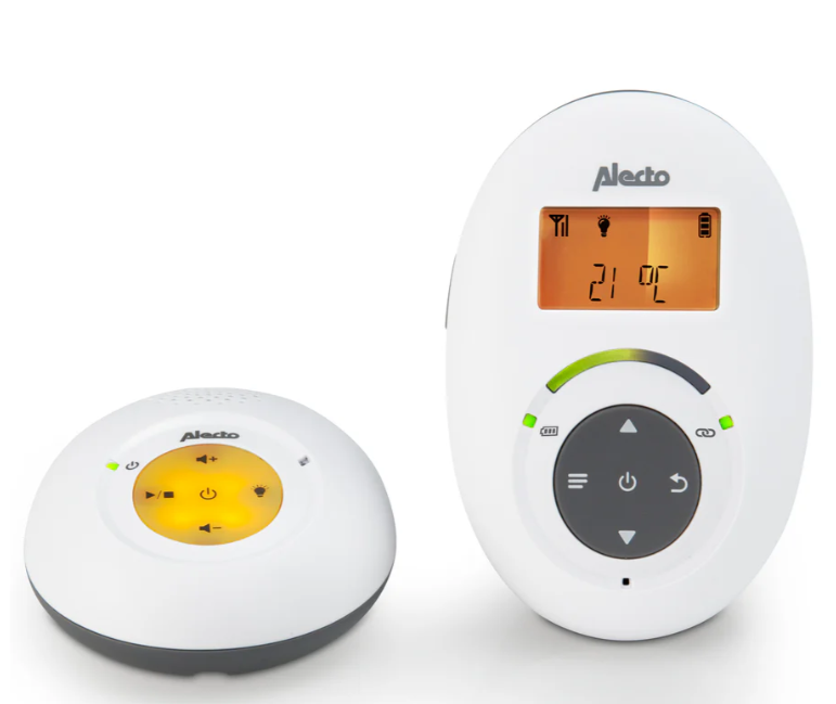 Alecto - Babyphone avec écran DBX 125 - Blanc/anthracite