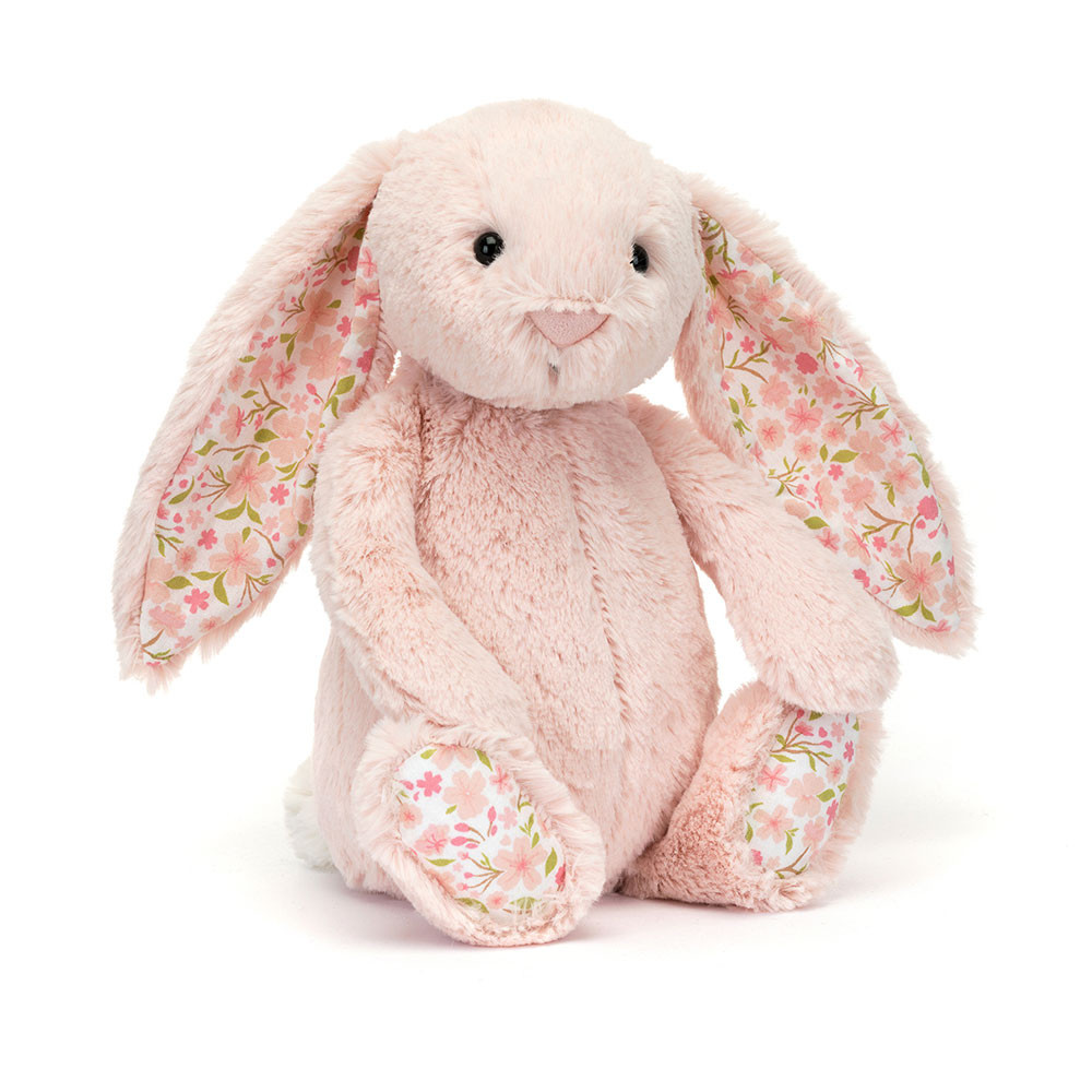 Jellycat - Lapin Blush en fleurs Cerise - Small
