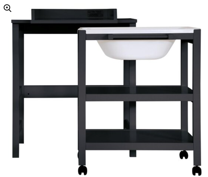 Pericles - Table à Langer + Baignoire Lola - Black