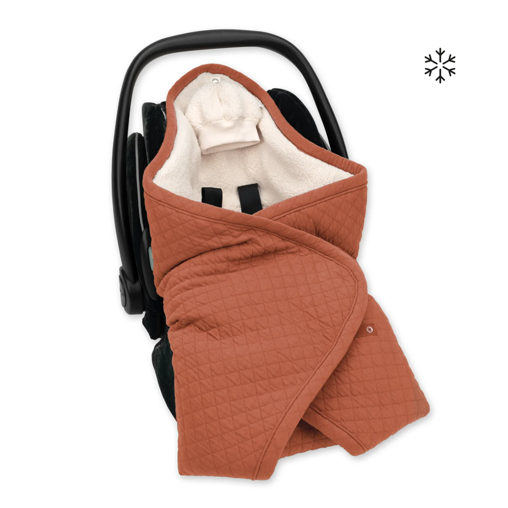 Bemini - Nid d'ange biside 0-12M Hiver Pady Quilted + Teddy - Brick