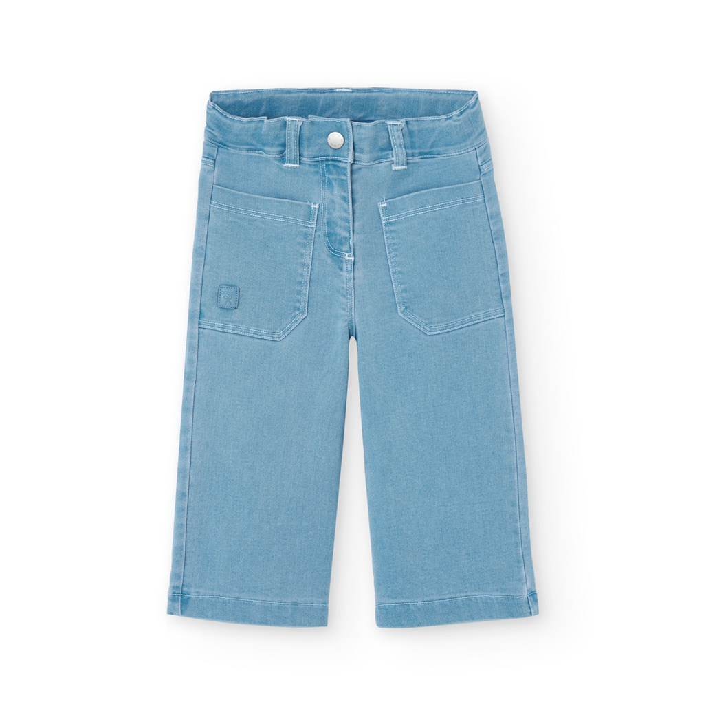 Boboli - jeans maille - fille
