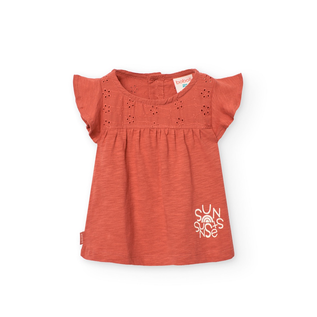 Boboli - T-shirt tricot combiné pour fille