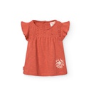 Boboli - T-shirt tricot combiné pour fille