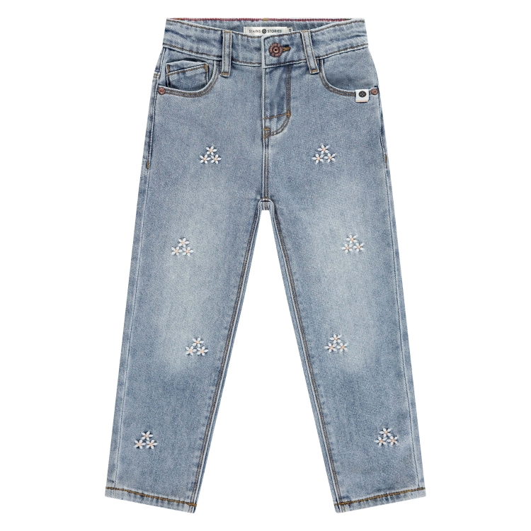 Stains &amp; Stories - Jeans fille à fleurs