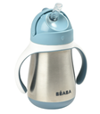Béaba - Tasse avec Paille en Inox 250 ml - Bleu