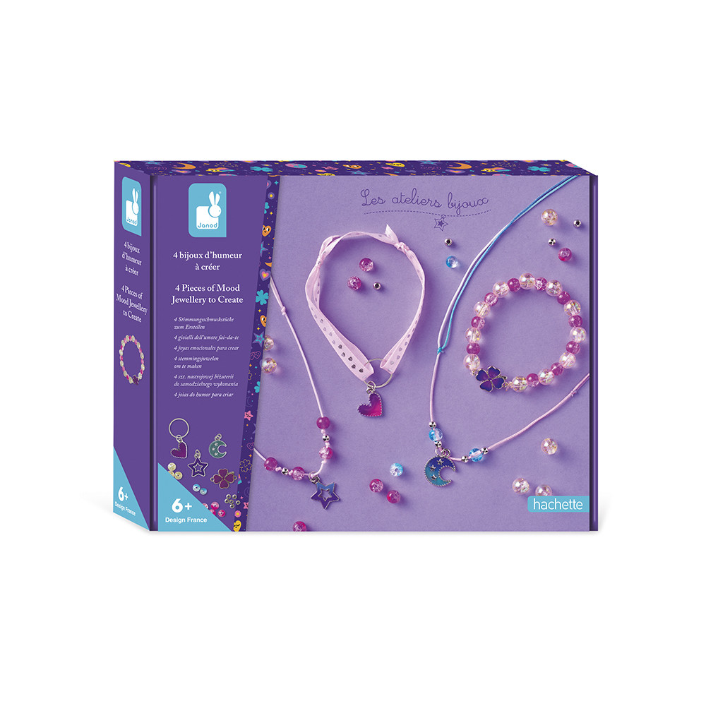 Janod - Kit Créatif - 4 Bijoux d'Humeur à Créer