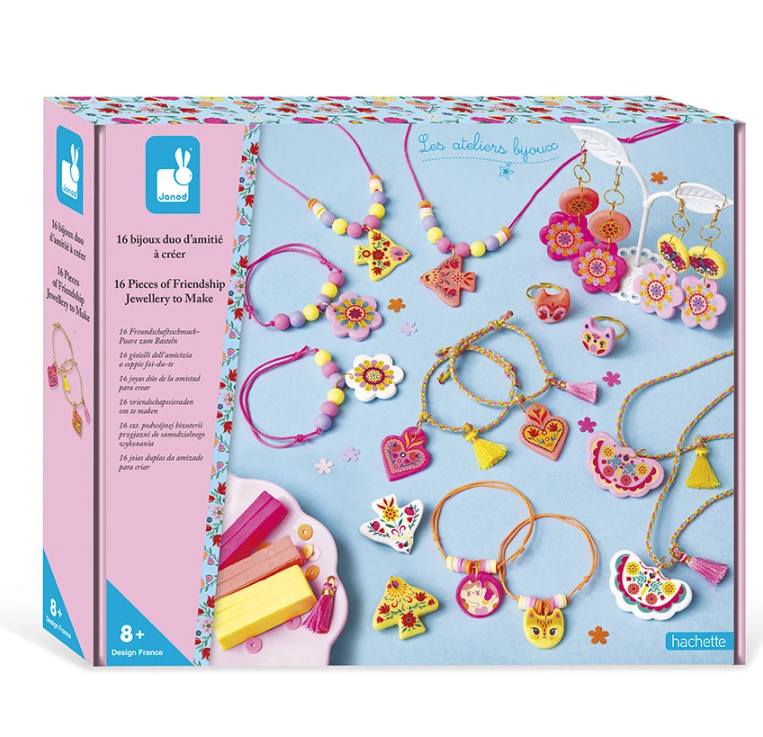 Janod - Kit Créatif - 16 Bijoux Duo d'Amitié à Créer