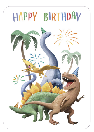 Correspondances - Carte d'anniversaire - Dino party