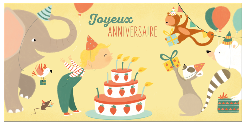 Alice De Page - Carte anniversaire - Joyeux anniversaire