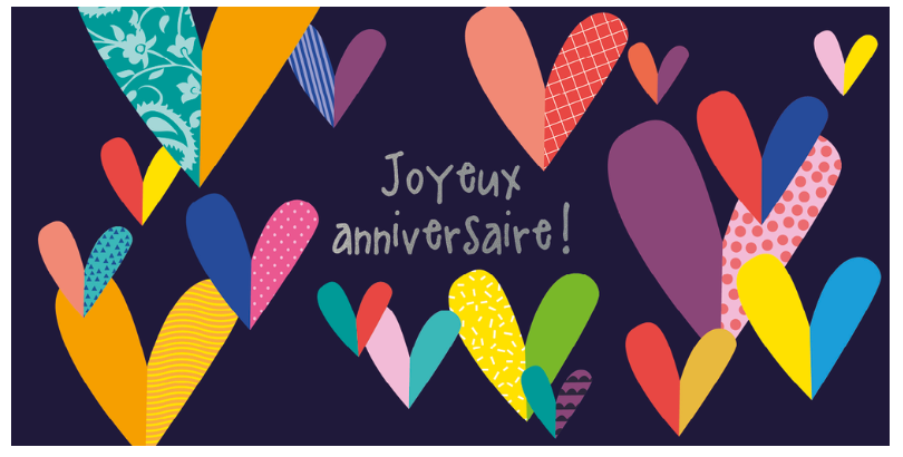 Ed. Cortil- Artlequin - Carte anniversaire - joyeux anniversaire