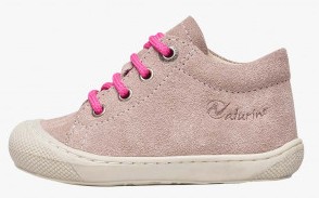 Naturino - chaussures Macks 2 - Suede Sole Bone Rose Fuschia