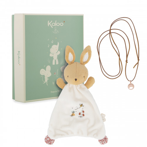 Kaloo - Coffret Bola et doudou lapin