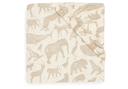 Jollein - Drap-housse Jersey 70/140x75/150cm - Animals Nougat