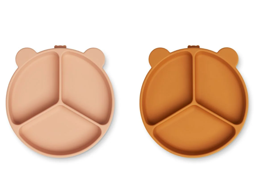 LIEWOOD - Lot de 2 assiettes Stacy - Tuscany Rose/Mustard