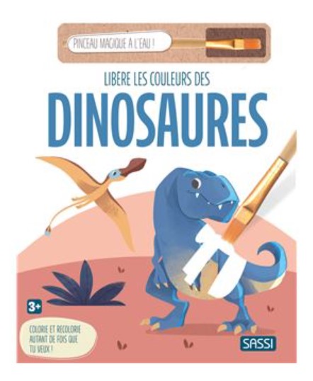 Sassi - Libère les couleurs des dinosaures - pinceau magique à l'eau