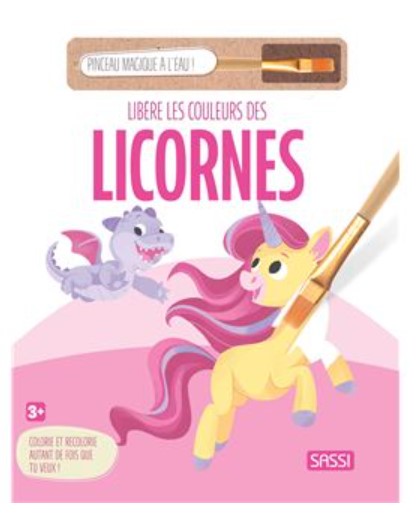 Sassi - Libère les couleurs des licornes - pinceau magique à l'eau