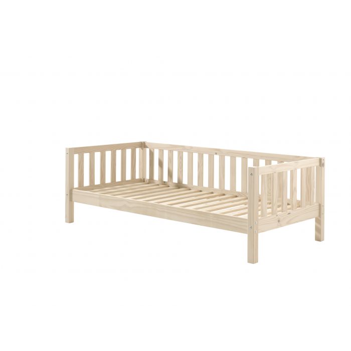 Vipack - Ensemble Fritz Lit capitaine 90x200cm et lit gigogne Milky Pine