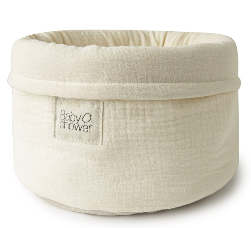 Babyshower - Panier de rangement - Petit - Ivory Powder