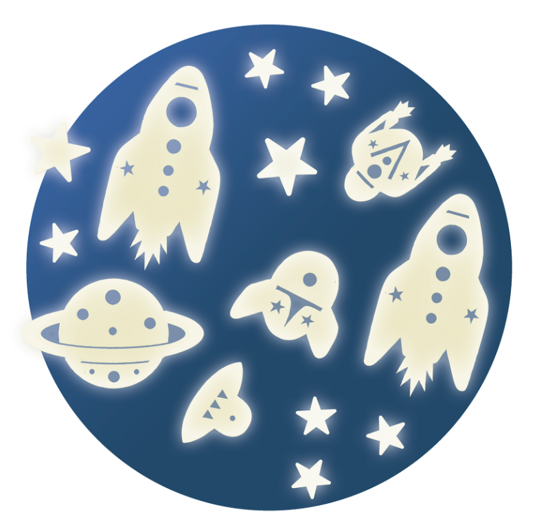 DJECO - Décor phosphorescent - Mission espace