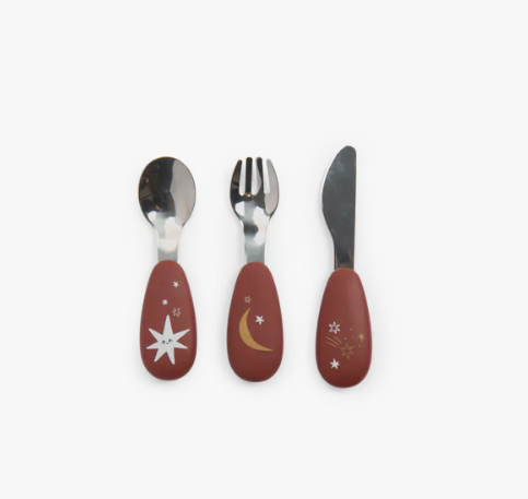 Moulin Roty - Set de couverts inox - Après La Pluie