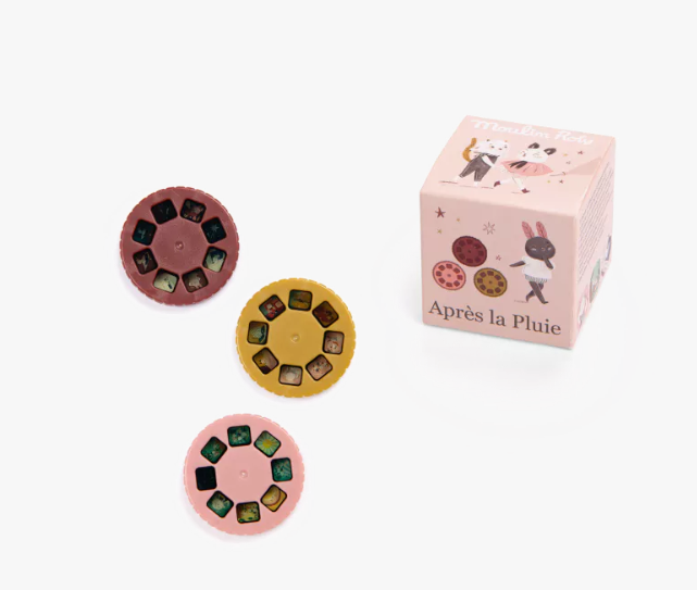 Moulin Roty - Boîte de 3 disques pour lampe à histoires - Après La Pluie
