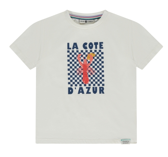 Stains & Stories - t-shirt garçon - blanc